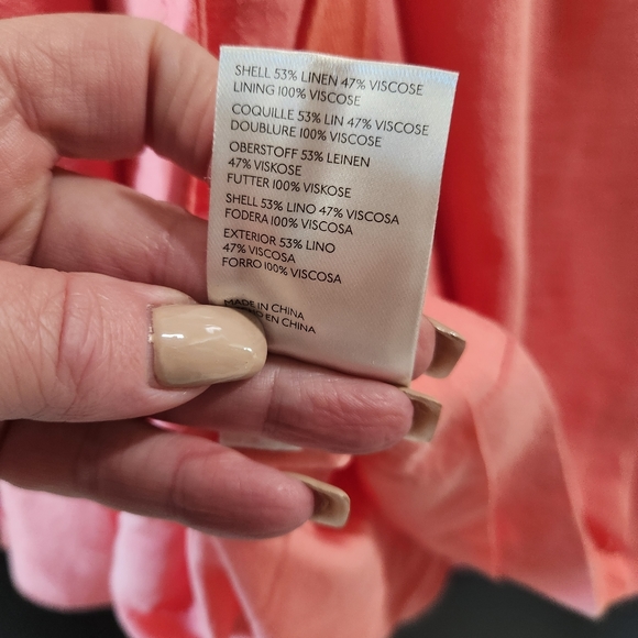 Free People Women's Olivia Linen Blend Blazer XL Host Pick - Picture 9 of 14